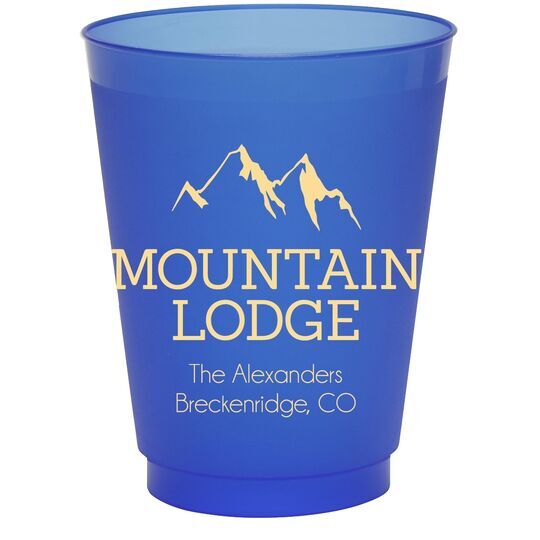 Mountain Lodge Colored Shatterproof Cups